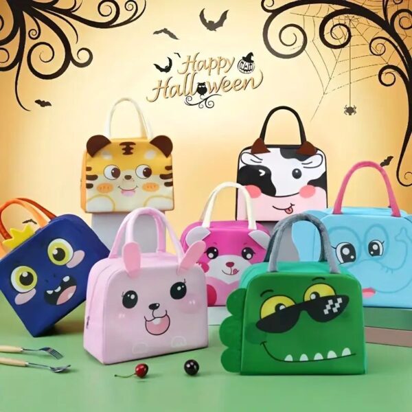 Cute Animal Cartoon Design Insulated Lunch Bag 🥗
