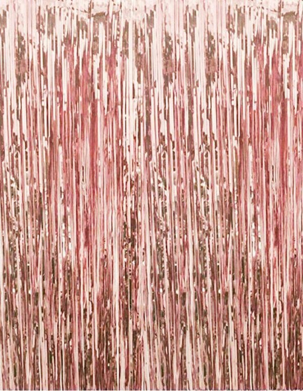 3010 (10 pcs) Rose Gold Foil Fringe Curtain